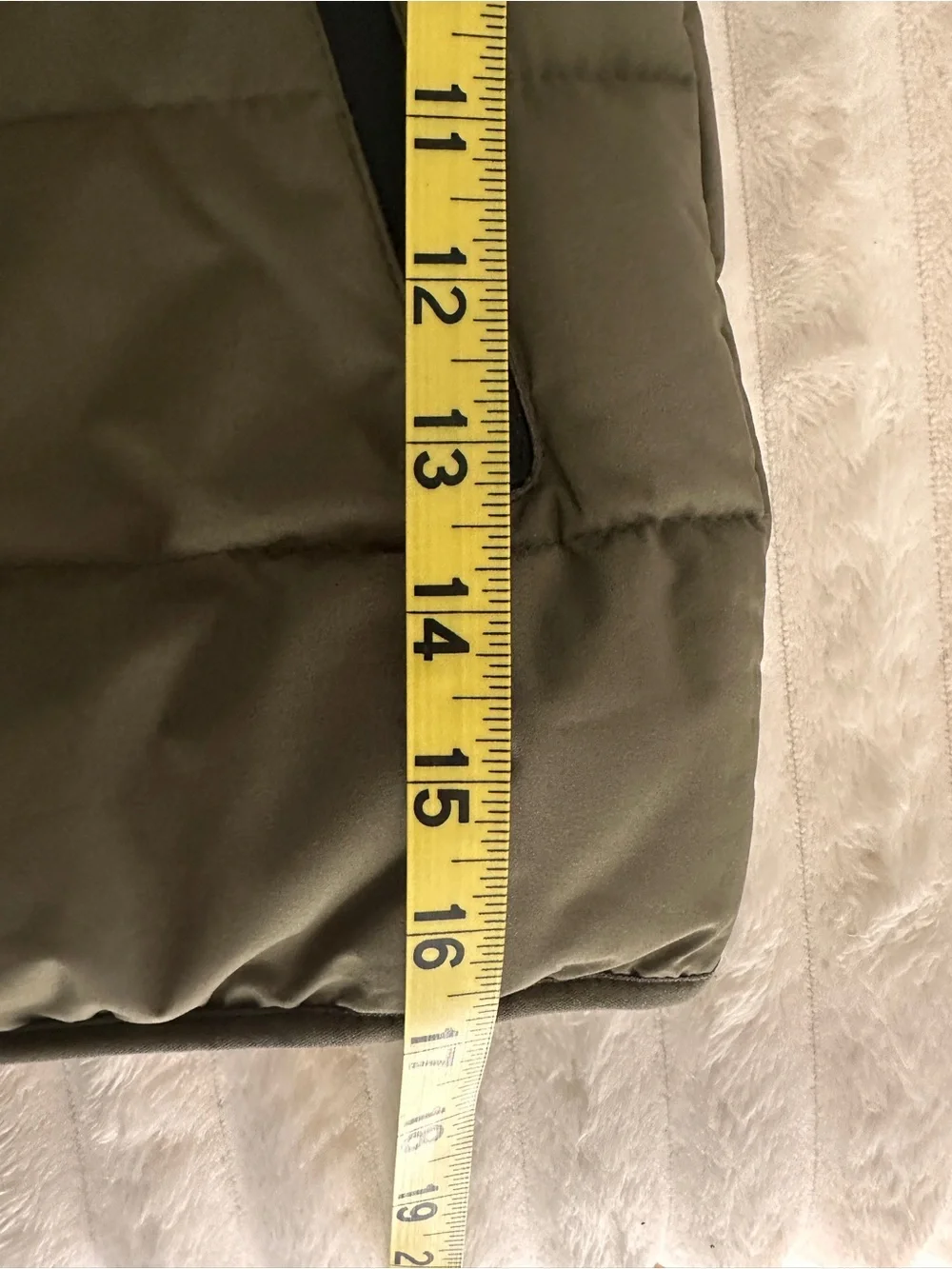 Abercrombie & Fitch Olive Green Quilted Puffer Vest